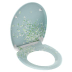 Schutte duroplast wc-bril flower in the wind met soft-close en quick-release 82381