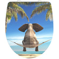 Schutte duroplast high gloss wc-bril happy elephant met soft-close en quick-release 82580