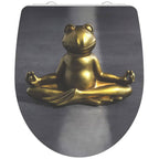 Schutte duroplast high gloss wc-bril relaxing frog met soft-close en quick-release 82581