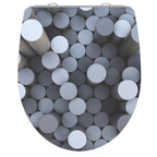 Schutte duroplast high gloss wc-bril round dips met soft-close en quick-release 82593