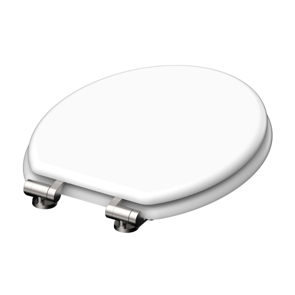 Schutte houten kern wc-zitting white met softclose | wit - 84100 84100