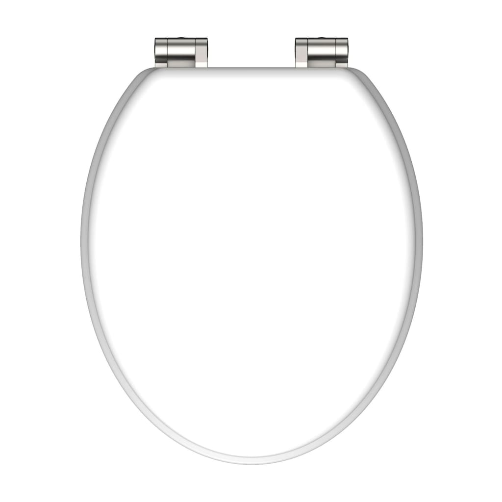 Schutte houten kern wc-zitting white met softclose | wit - 84100 84100