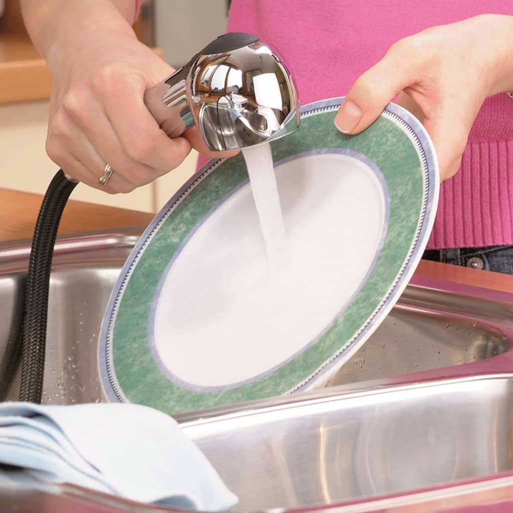 Ngk schutte ultra ééngreepsmeraan keuken met uittrekbare sproeier | lage druk | chroom 94710