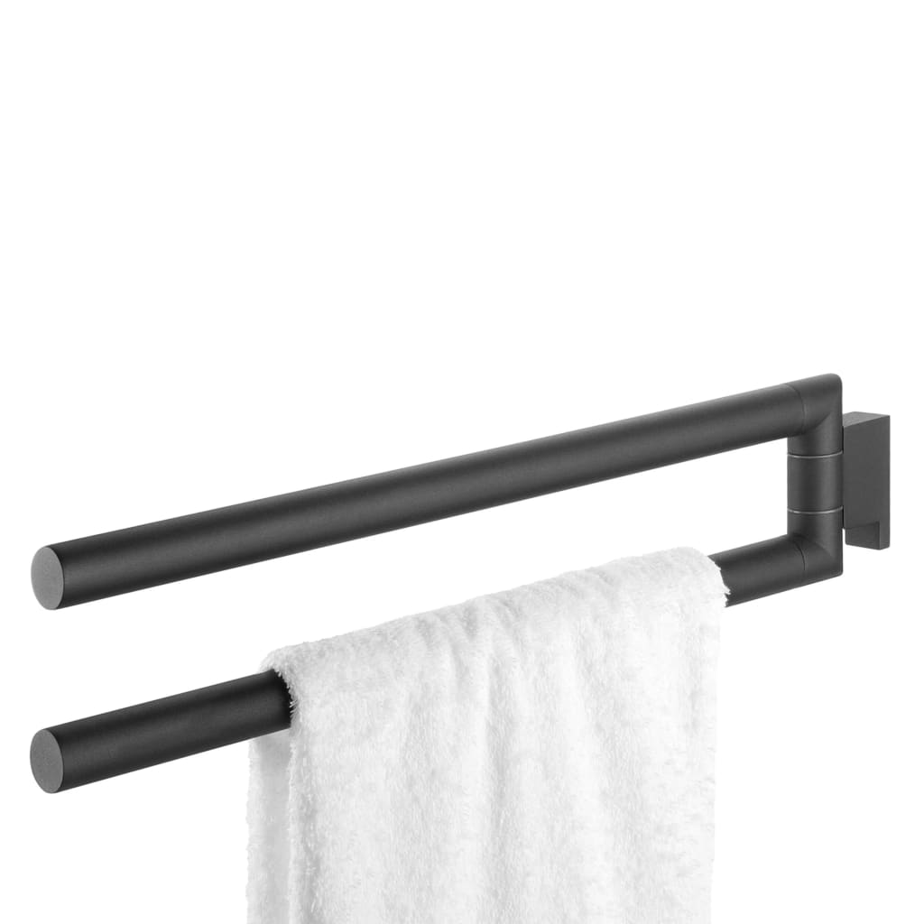 Tiger handdoekhouder 2-armig bold matzwart