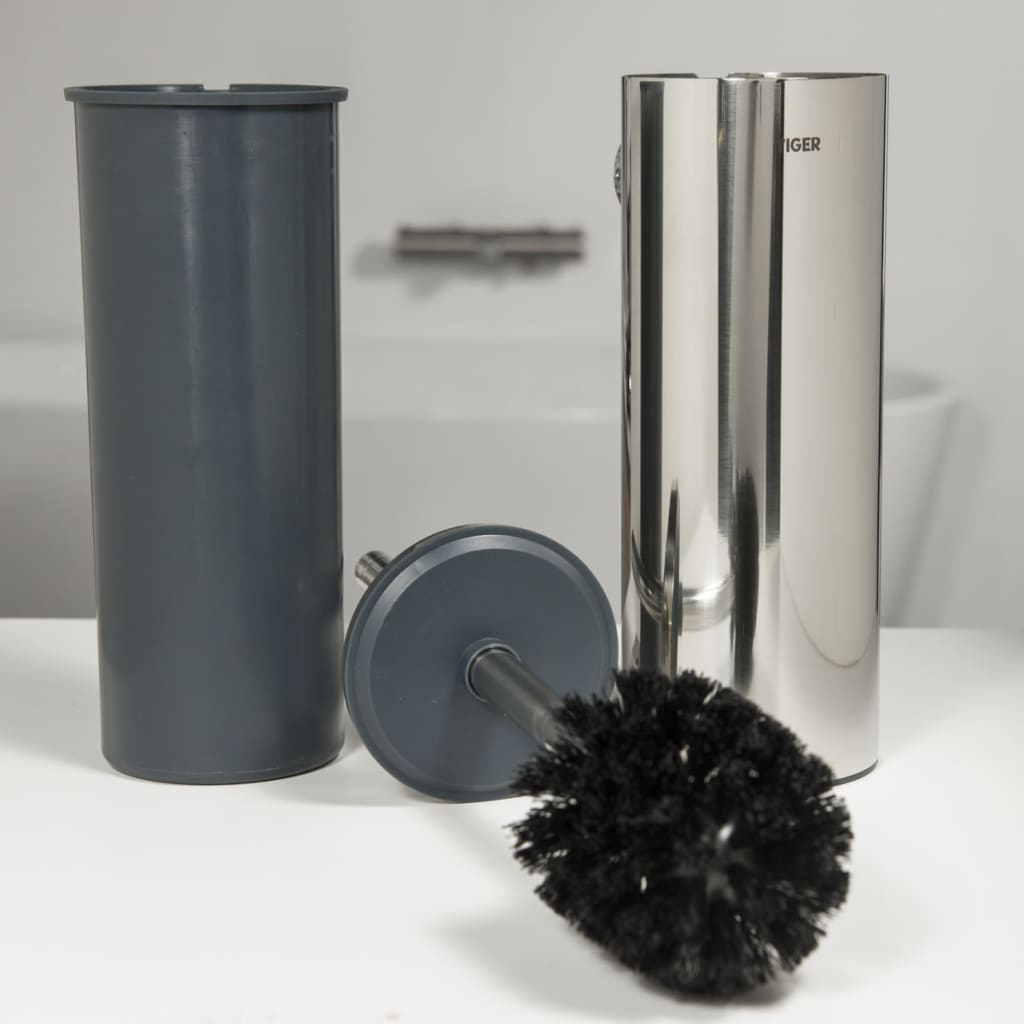 Tiger toiletborstel en houder boston chroom 309930346