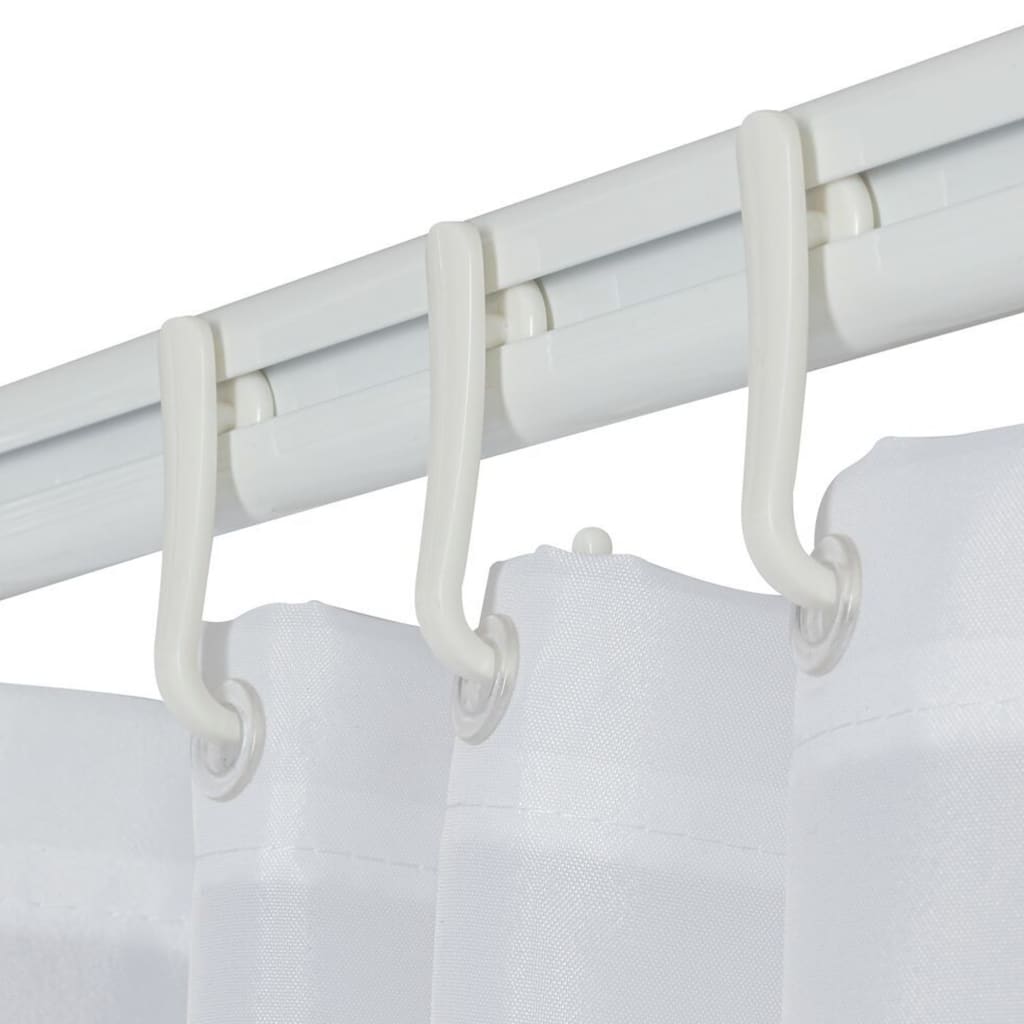 Sealskin douchegordijnstangenset easy-roll wit