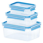 Emsa 508566 clip close vershouddozen 0.55l 1l 2.3l 3 stuks blauw