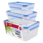 Emsa 508566 clip close vershouddozen 0.55l 1l 2.3l 3 stuks blauw