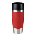 Emsa 513356 travel mug isoleerbeker 0.36l rvs rood