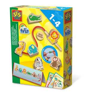 Ses - Ses my first houten dieren kralen rijgen | 2 stuks