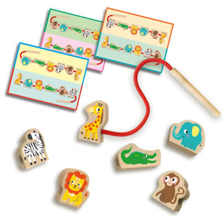 Ses - Ses my first houten dieren kralen rijgen | 2 stuks