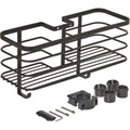Metaltex origin lava touch doucherek voor douchekolom 29x11x15cm matzwart (ophangen zonder boren)