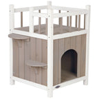 TRIXIE Kattenhuis cat's home met balkon grijs wit