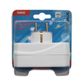 Scanpart stopcontact splitter - horizontaal - verloopstekker - 3 voudig - 2x euro en 1x schuko - met randaarde - nl