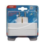 Scanpart stopcontact splitter - horizontaal - verloopstekker - 3 voudig - 2x euro en 1x schuko - met randaarde - nl