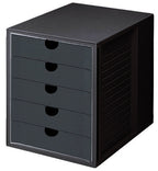 Ladenkast han 1450 5 laden 27,5x33x32cm zwart