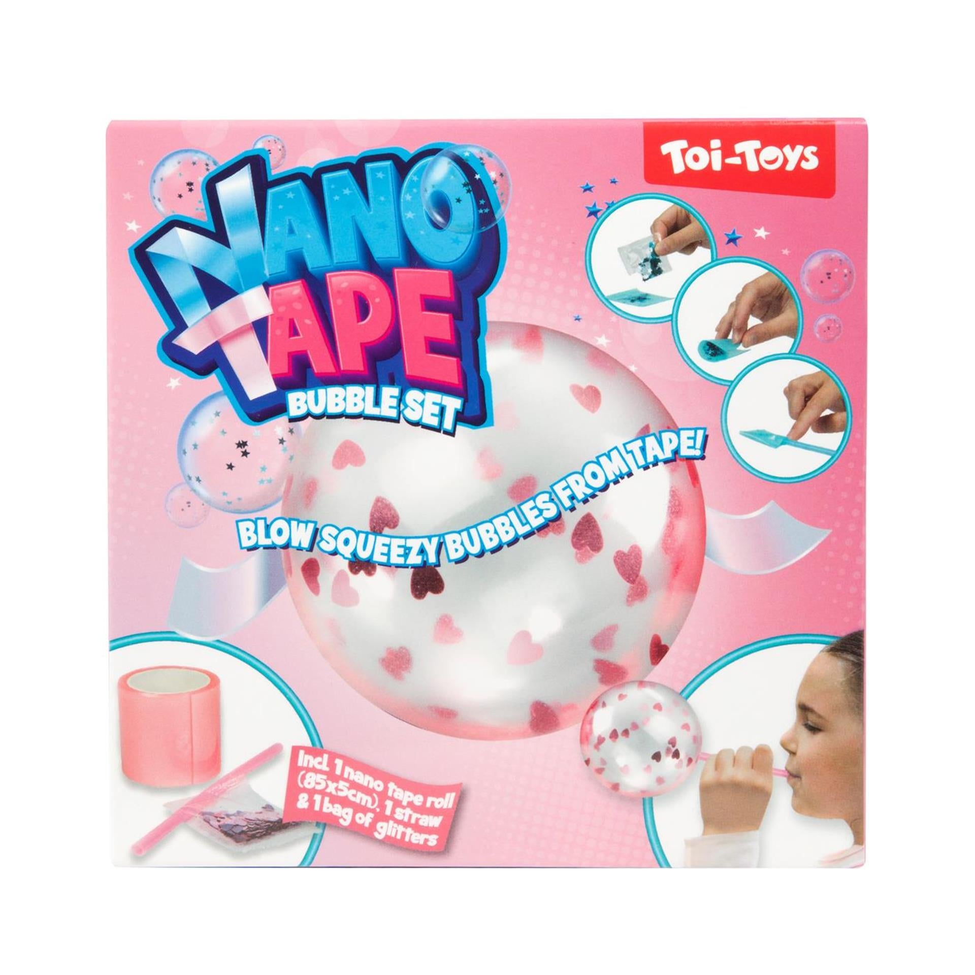 Toi-toys nano tape bubble met glitters (diy) 3ass