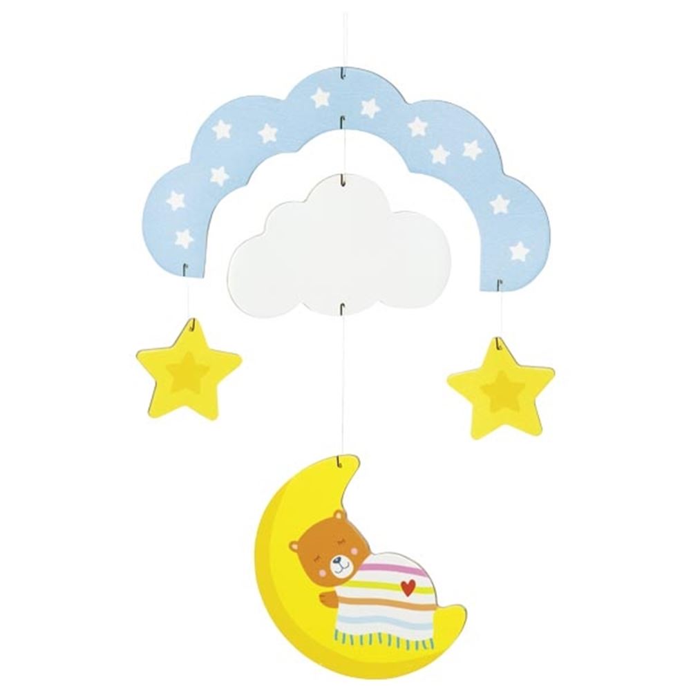 Goki houten mobiel reis door de nacht