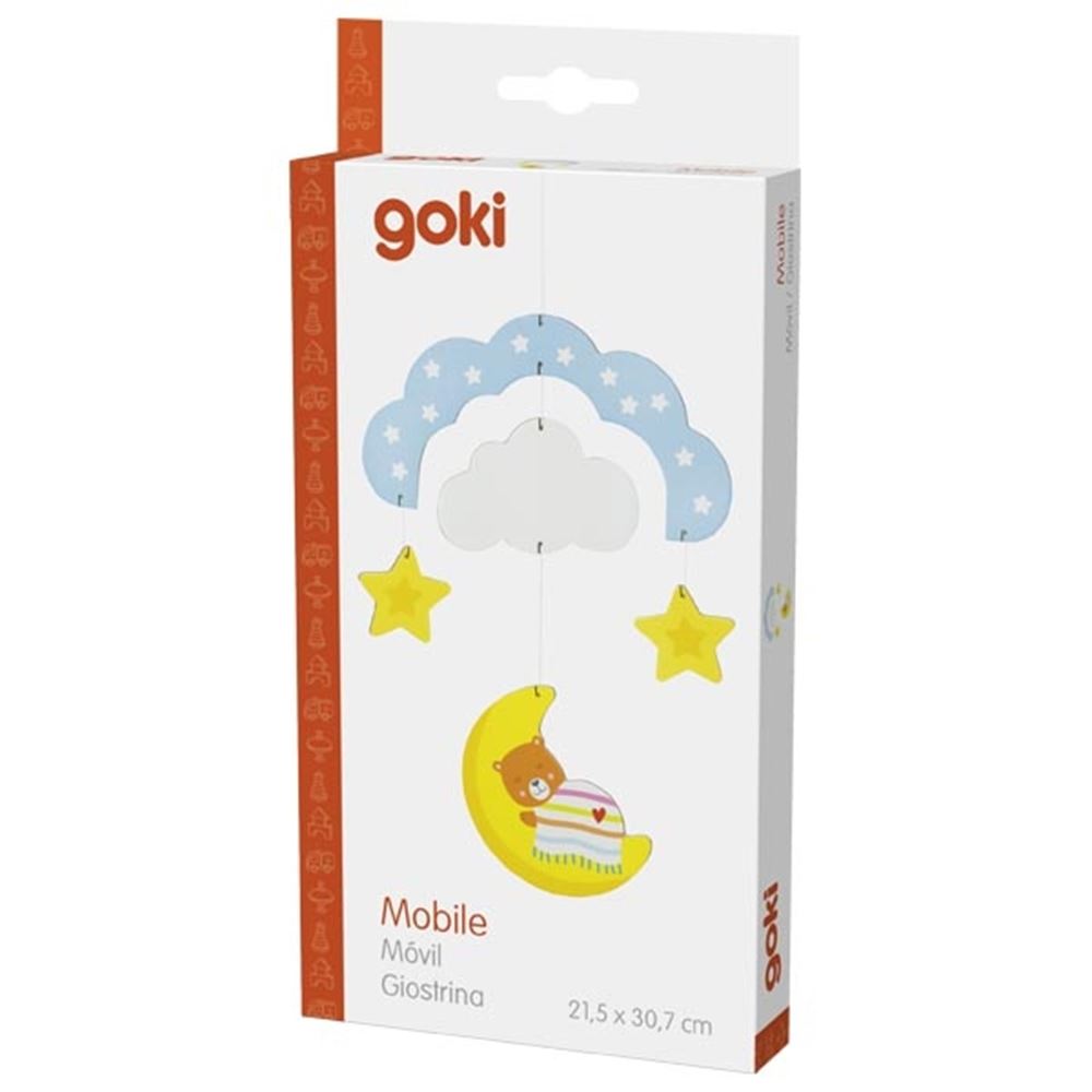 Goki houten mobiel reis door de nacht
