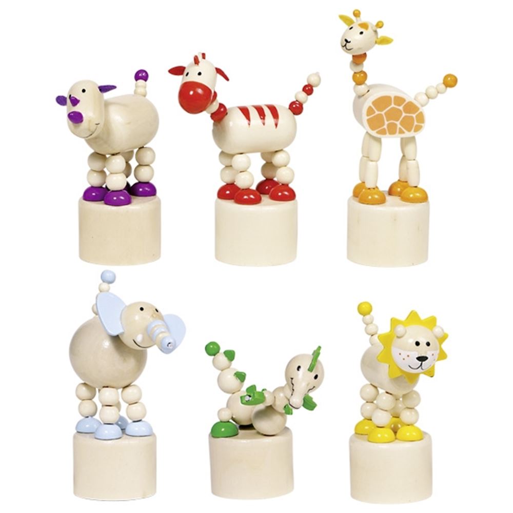 Goki druk en schud wilde dieren figuur