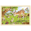 Goki puzzel reekalf. 24 delig. 30x20x0,8 cm.