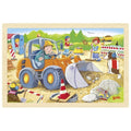 Goki puzzel bouwplaats. 24 delig. 30x20x0,8 c