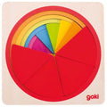 Goki puzzel cirkel. 21 delig. 12x12x2,1 cm.4+