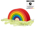 Goki - houten bouwblokken regenboog 5dlg.