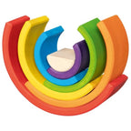 Goki - houten bouwblokken regenboog 5dlg.