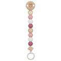Goki - houten fopspeenketting hart roze