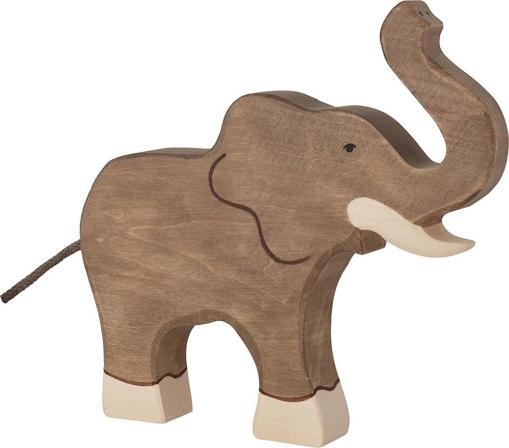 Holztiger - Holztiger olifant slurf omhoog. 18 cm.