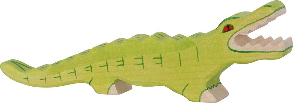 Holztiger houten krokodil