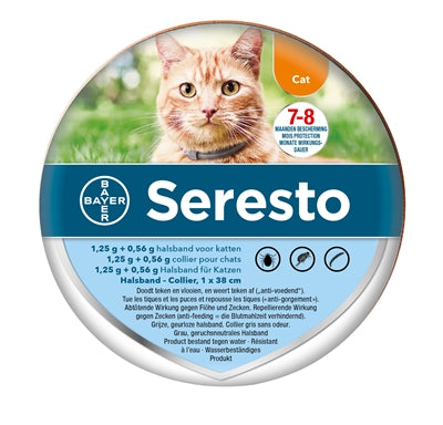 Bayer Seresto signe un chat à collier anti-puces