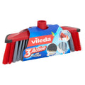 Vileda - Vileda 3action bezem binnen rood/grijs