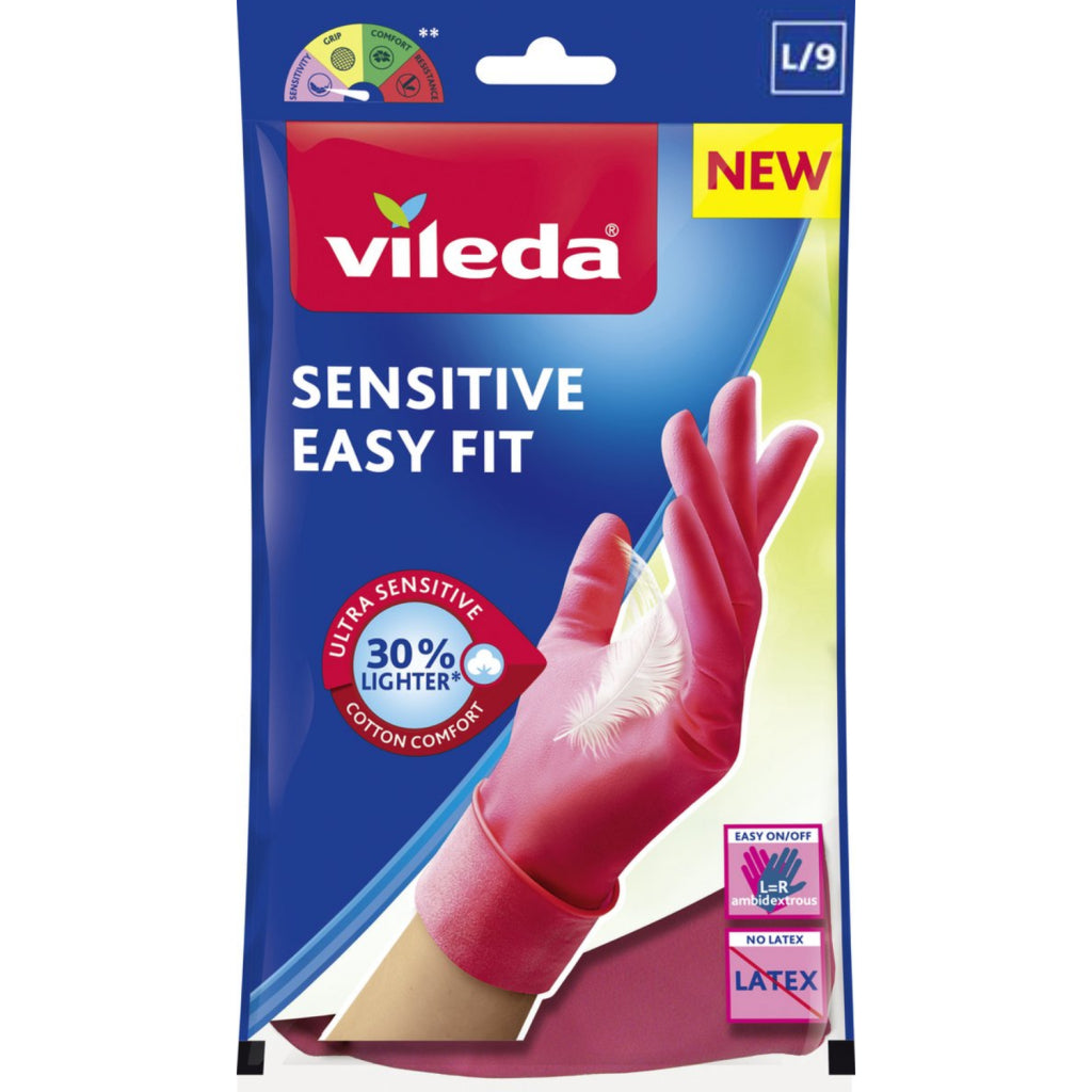Vileda handschoenen sensitive l 1 paar