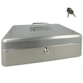 Westcott geldkist - 301x242x91mm - zilvergrijs - kunststof inzet met 5 vakken - ac-e51002-zi