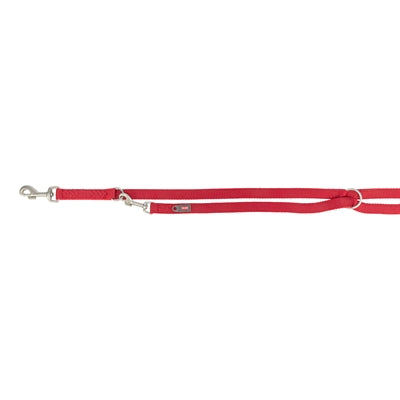 Trixie hondenriem premium verstelbaar tweelaags rood