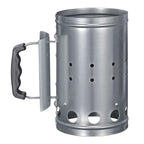 Hi barbecuestarter met handvat 16,5 cm zilverkleurig