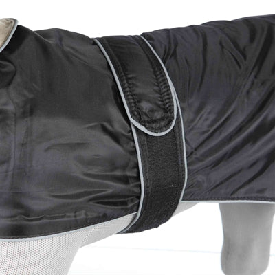 Trixie hondenjas - waterdicht, verstelbaar, fleece voering - 60 cm zwart