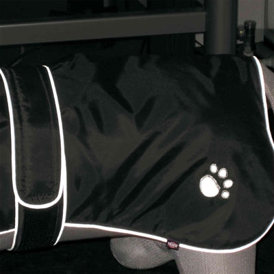 Trixie hondenjas - waterdicht, verstelbaar, fleece voering - 60 cm zwart