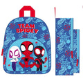 Spiderman - Spiderman spidey and friends rugtas 30.5x25.5x10 cm blauw/rood