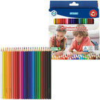 Stylex driehoekige kleurpotloden 24 kleuren