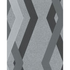 Noordwand behang topchic graphic lines diamonds grijs en zwart