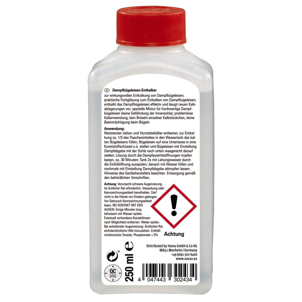 Xavax ontkalker voor stoomstrijkijzers 250 ml