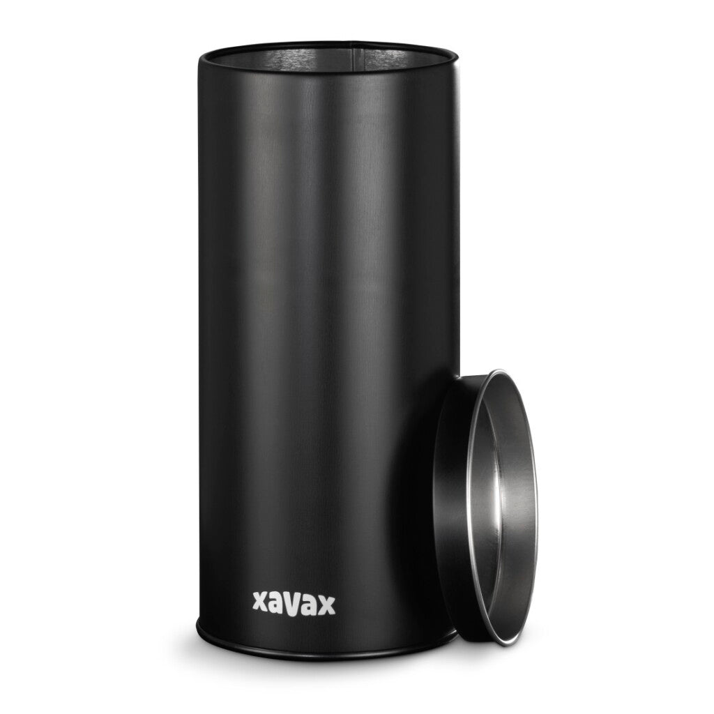 Xavax - Xavax koffiepad-blik voor bewaren van 20 senseo-pads etc. metaal zwart