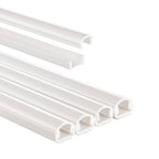 Hama kabelgoot zelfklevend halfrond 100x1.1x1 cm 4 stuks pvc wit