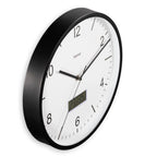 Hama dcf wandklok lanzarote tikt niet + thermometer en hygrometer 35 cm zwart wit