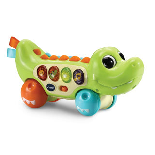 Vtech - Vtech baby dierenvriendjes krokodil - educatief baby speelgoed - activiteitenroller met lichts- en geluidseffecten - cadeau - vanaf 6 maanden