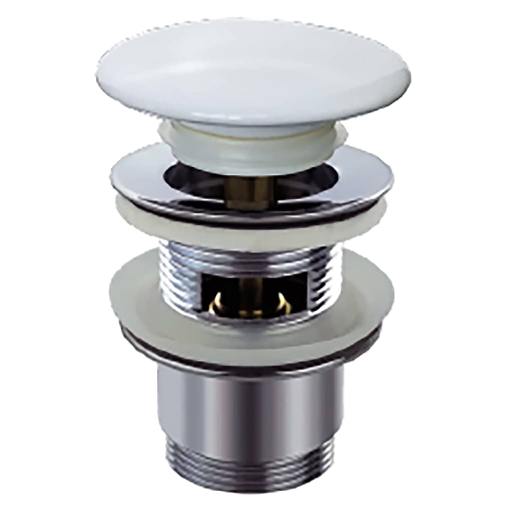 Schutte design clic-clac waste | met overloop | 1 ¼“ x 65 mm | wit - 98807410 98807410