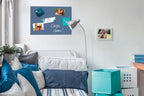 Sigel glasmagneetbord - be!board - 60x40cm - poeder blauw - si-b1207